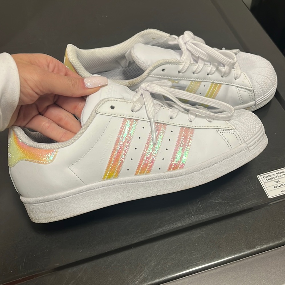 Adidas superstar sneakers!